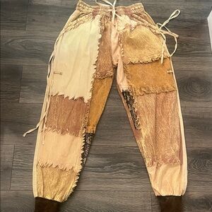 Boho Patchwork Jogger Pants